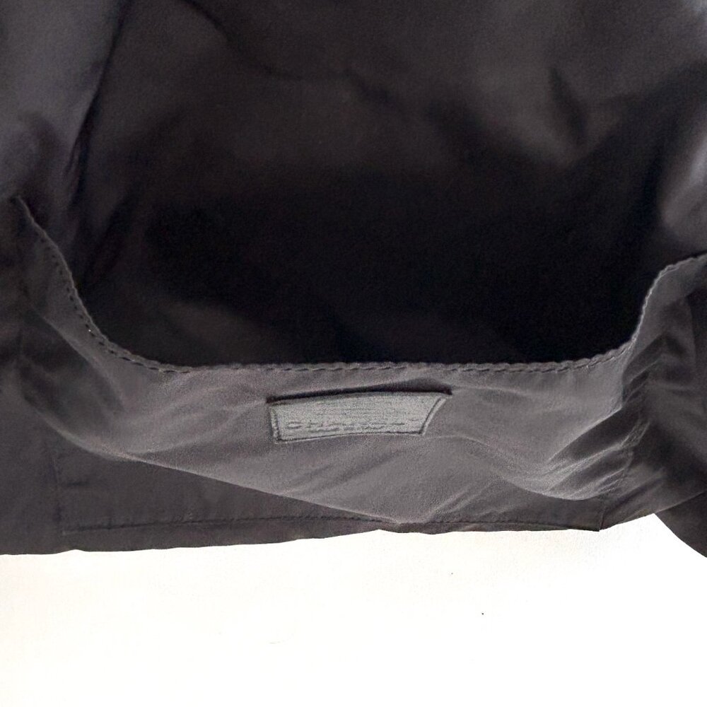 CHANEL Black and White Patterned Shoulder Bag with Leather Logo Patch - Picture 15 of 15